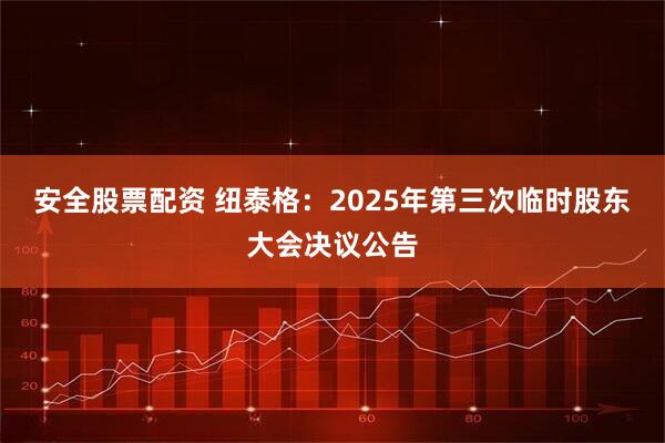 安全股票配资 纽泰格：2025年第三次临时股东大会决议公告